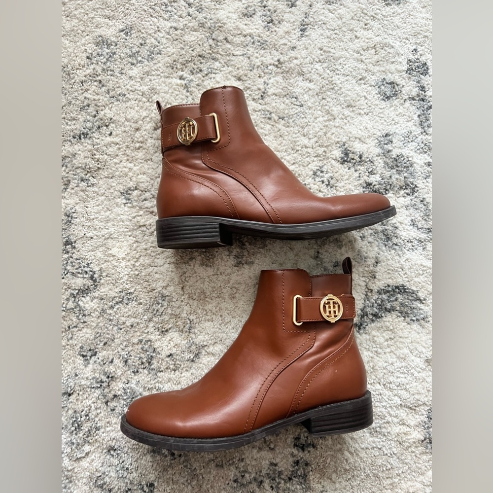 Tommy Hilfiger Short Brown Boots